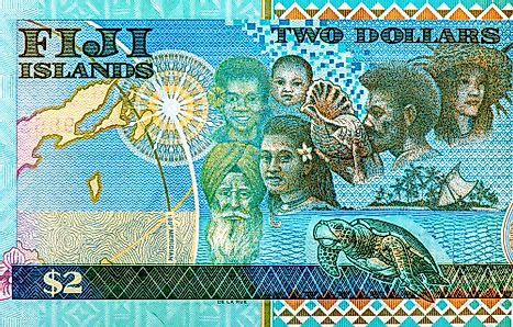 Fijian 2 dollars Banknotes