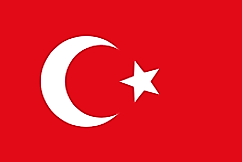 Flag similar to the current flag of Turkey