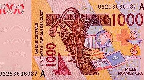 West African CFA 1000 franc Banknote
