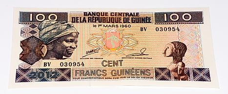 100 West African francs banknote of Guinea Bissau