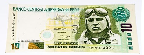 Peruvian 10 sol Banknote