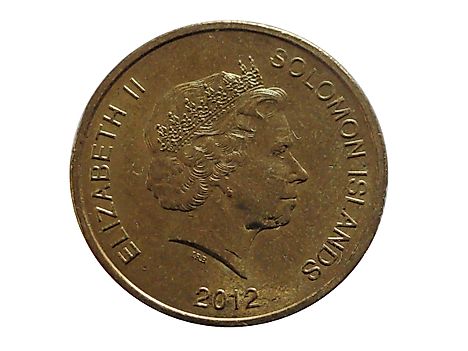 Obverse of Solomon islands coin 1 dollar 2012