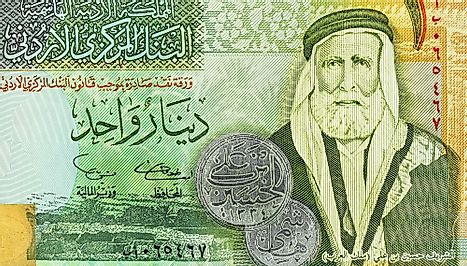 Jordan 1 dinar 2002 Banknotes