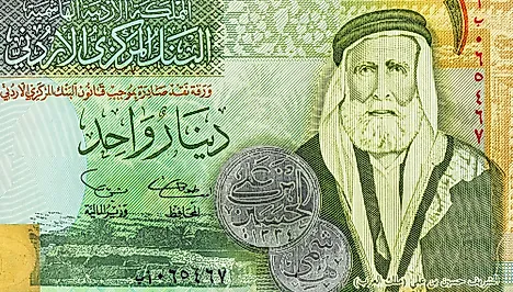 Jordan 1 dinar 2002 Banknotes