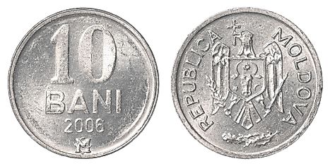 Moldovan 10 bani Coin