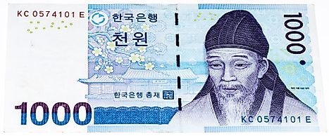 South Korean 1000 won Banknote