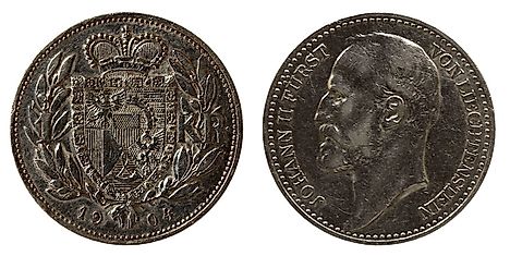 Silver Liechtenstein 1 krone 1904