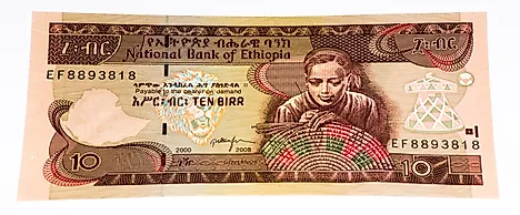 20 Ethiopian birr banknote
