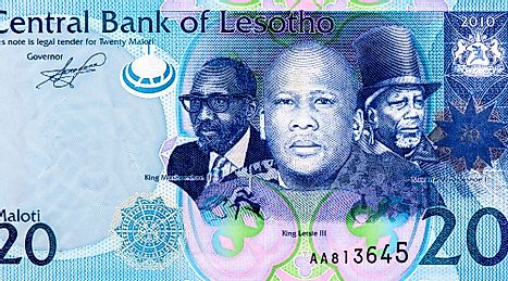 Lesotho 20 loti Banknote