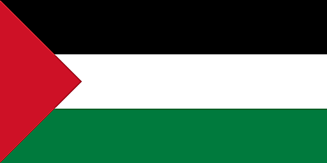 Version with shorter triangle, used by the Palestine Liberation Organization