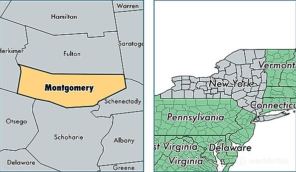 location of Montgomery county on a map