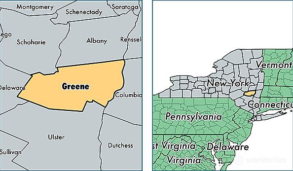 location of Greene county on a map