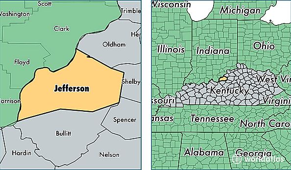 location of Jefferson county on a map