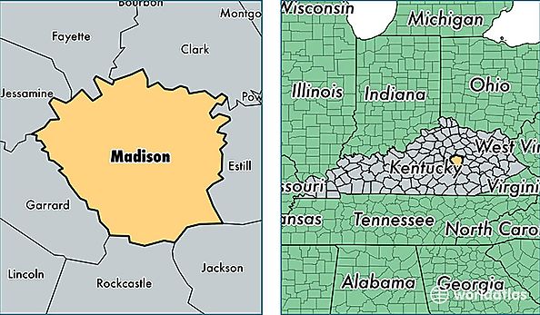 location of Madison county on a map
