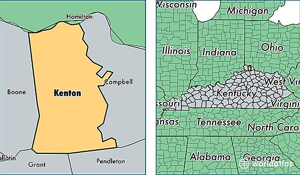 location of Kenton county on a map