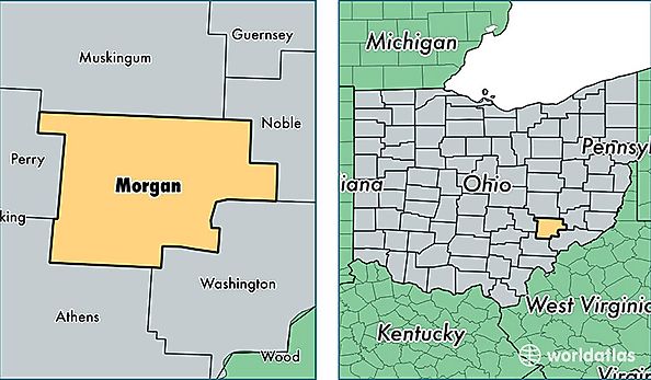 location of Morgan county on a map