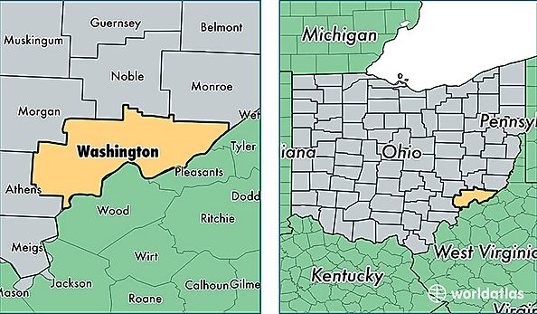 location of Washington county on a map