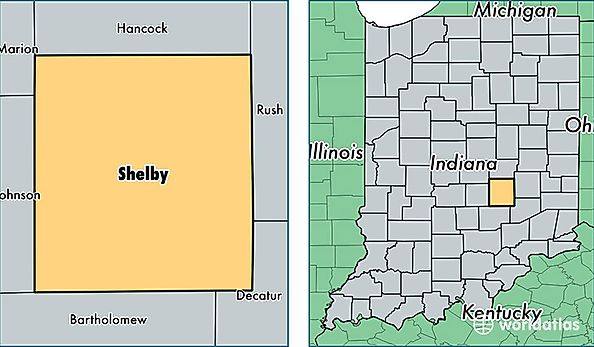 location of Shelby county on a map