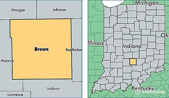 location of Brown county on a map