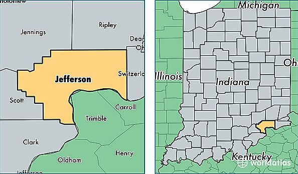 location of Jefferson county on a map