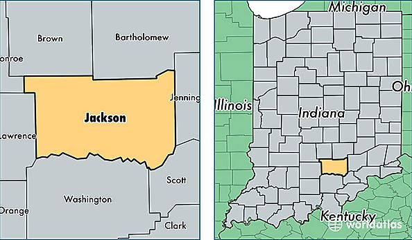 location of Jackson county on a map
