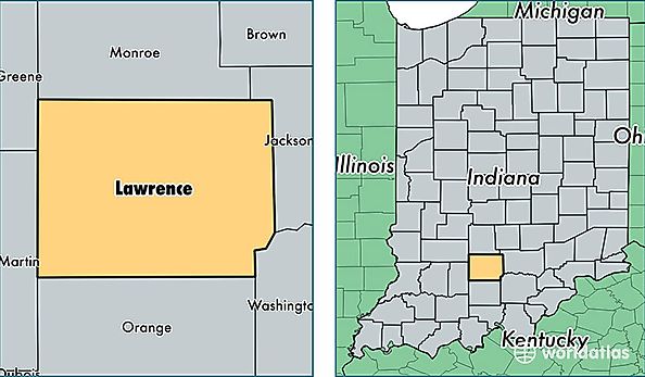 location of Lawrence county on a map