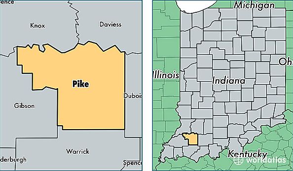 location of Pike county on a map
