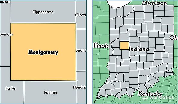 location of Montgomery county on a map