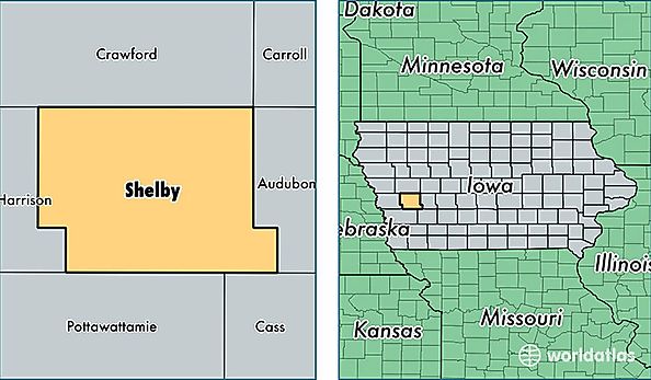 location of Shelby county on a map