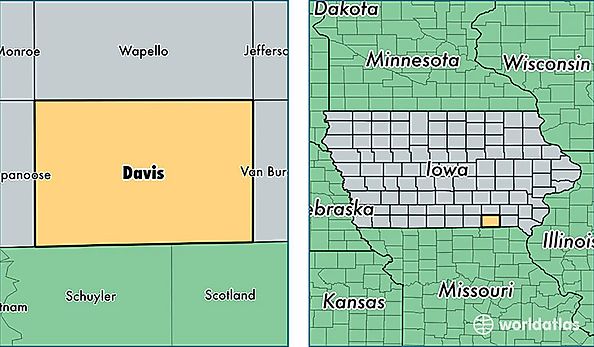 location of Davis county on a map