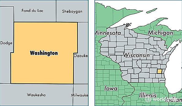 location of Washington county on a map