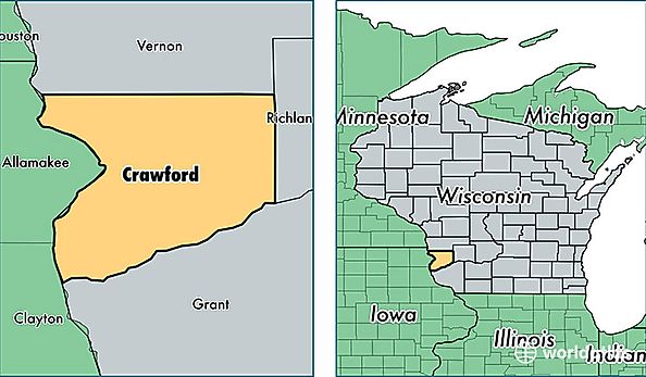 location of Crawford county on a map