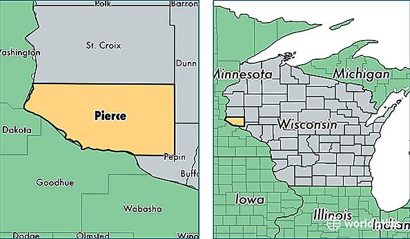 location of Pierce county on a map