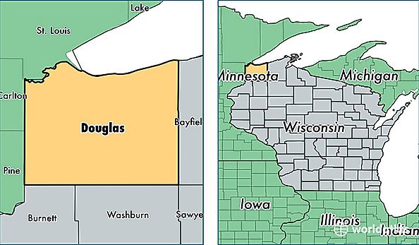 location of Douglas county on a map
