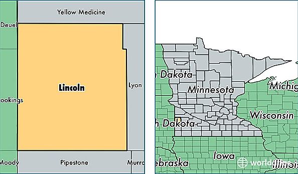 location of Lincoln county on a map