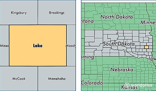 location of Lake county on a map