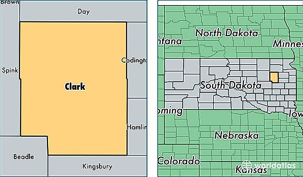 location of Clark county on a map