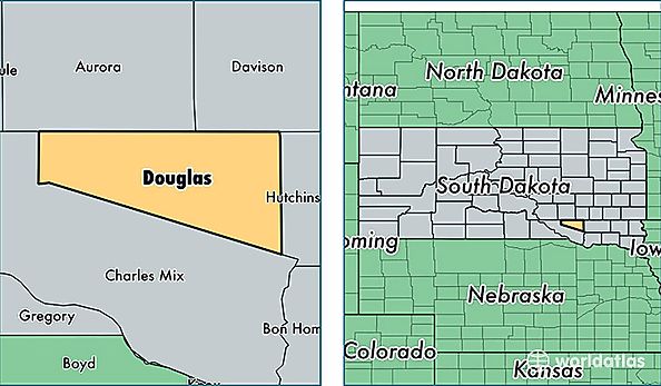 location of Douglas county on a map