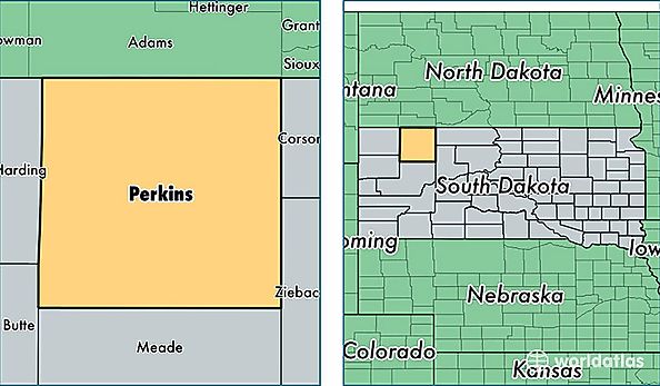location of Perkins county on a map