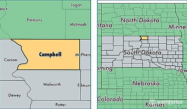 location of Campbell county on a map