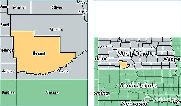 location of Grant county on a map