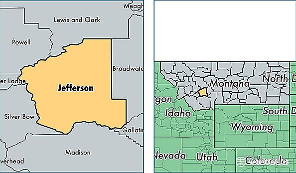 location of Jefferson county on a map