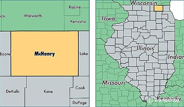 location of McHenry county on a map