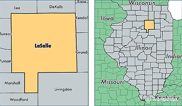 location of La Salle county on a map