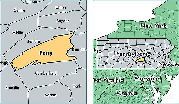 location of Perry county on a map