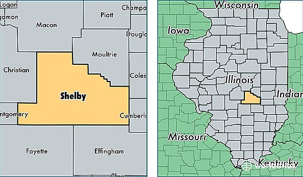 location of Shelby county on a map