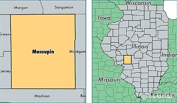 location of Macoupin county on a map
