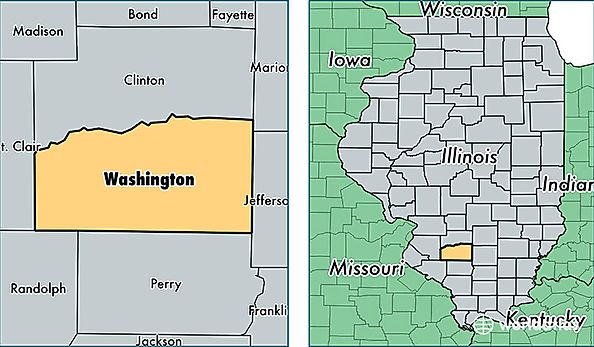 location of Washington county on a map