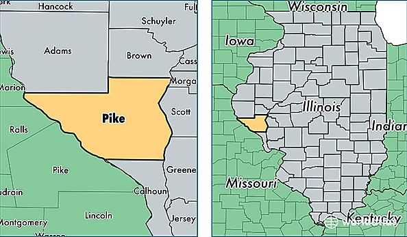 location of Pike county on a map