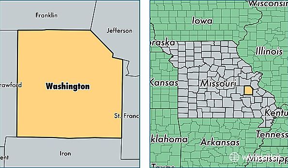 location of Washington county on a map
